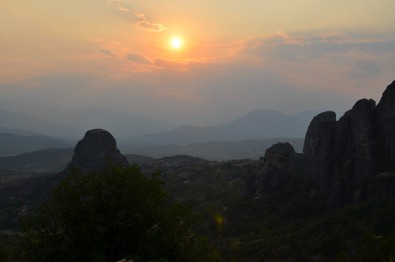 Grecia - Meteore al tramonto