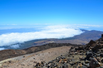 Tenerife - Vista dalla cima del vulcano Teide